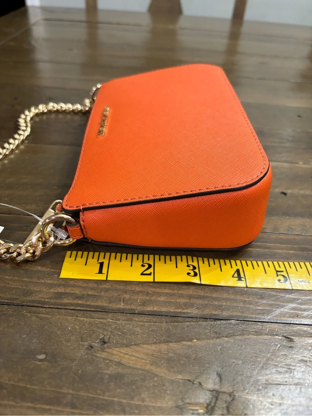 Michael Kors Small Chain Pouchette Leather Shoulder Bag
